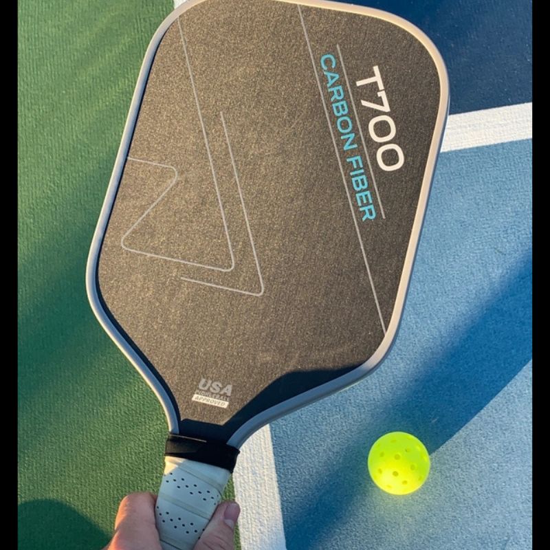 T700 Raw Carbon Fiber Pickleball Paddle - 16"x7.75"